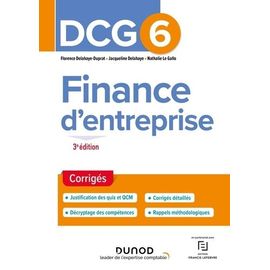 Finance D'entreprise Dcg 6 - Corrigés