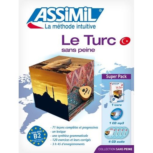 Le Turc Sans Peine - Super Pack 1 Livre+ 1 Cd Mp3 + 4 Cd Audio