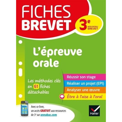 L'épreuve Orale 3e