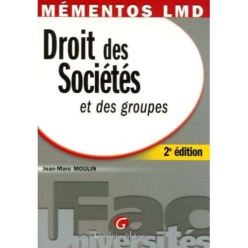 Droit Des Sociétés Et Des Groupes