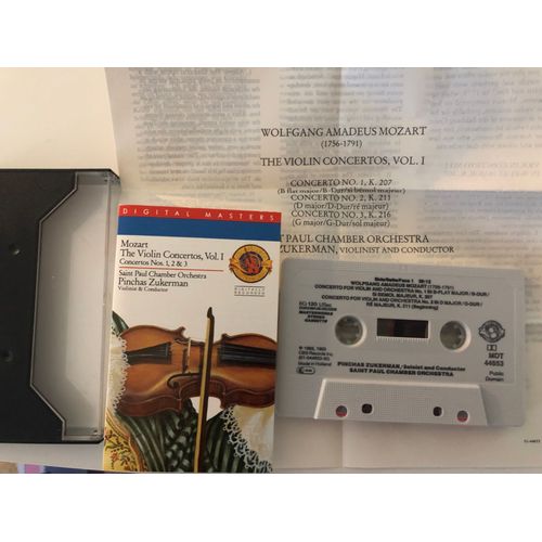 Picnchas Zuckerman : Mozart The Violin Concertos, Vol, 1