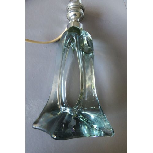 Ancien Pied De Lampe En Cristal