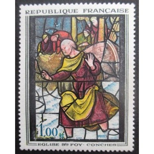 France N°1377 Vitrail De Conches Neuf **