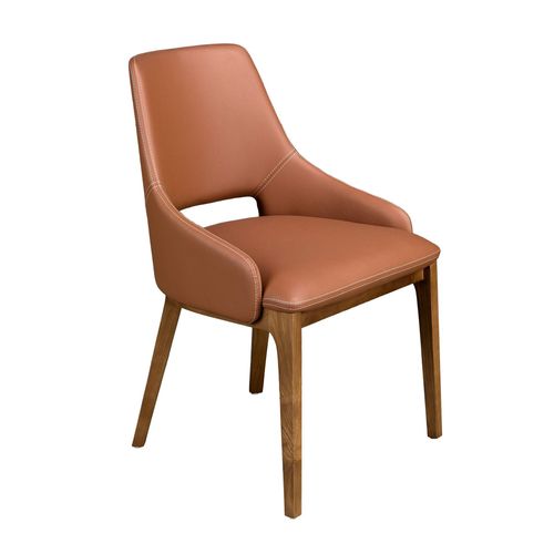 Chaise En Similicuir Marron