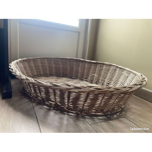 Panier En Osier Pour Grand Chien Taille : 100cm X 80cm.