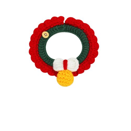 Bavoir Pour Animaux De Compagnie, Universel Petit Chien Et Miaou, Modèle De Noël, M