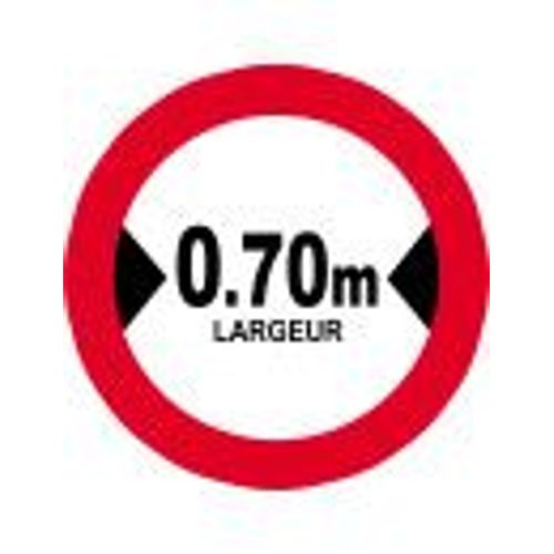 Largeur De Passage 0.70m - 15cm - Sticker/Autocollant