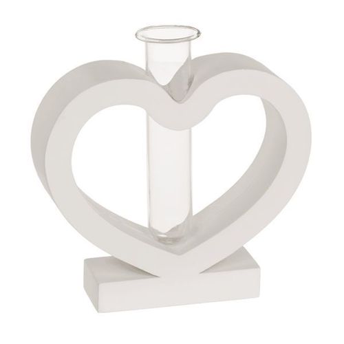 Vase À Fleurs Tube À Essai Support En C?Ur Cadeau St Valentin