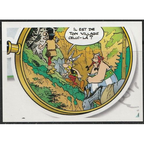 Carte Panini Family "60 Ans D'Aventures Astérix" Carrefour Autocollant N° 24