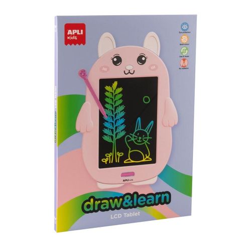Apli Ardoise Lcd En Forme De Lapin, Ultralégère, Pour Dessiner Et Effacer Facilement