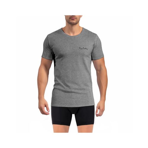 T-Shirt Homme En Col Rond Avec Broderie Signature Sur La Poitrine
