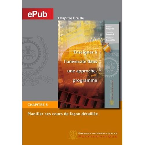 Planifier Ses Cours De Façon Détaillée (Chapitre)