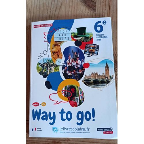 Livre Scolaire Way To Go 6e