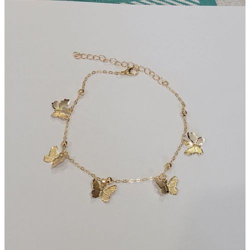 Chaine Cheville Doree Papillons !