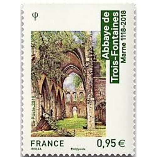 Architecture Religieuse : Abbaye Des Trois-Fontaines (Marne) : L'Église Abbatiale Année 2018 N° 5242 Yvert Et Tellier Luxe
