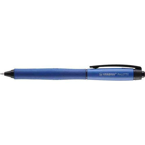 Stabilo Stylo Roller Palette Encre Gel Pointe Moyenne Bleu