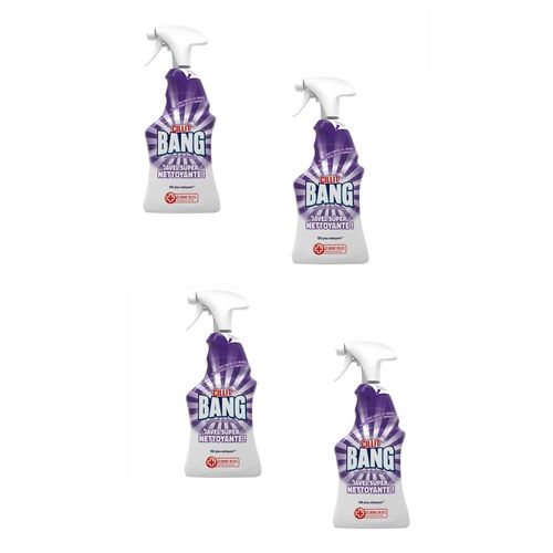 CILLIT BANG Lot de 4 Pistolets de 750 ml Nettoyant Surpuissant Javel 10X plus nettoyante