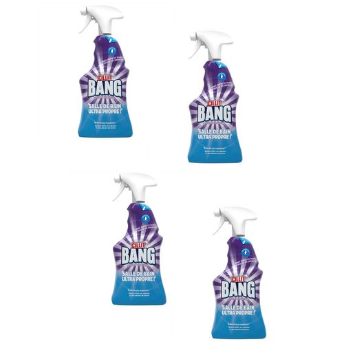 CILLIT BANG Lot de 4 Nettoyants Salle de Bain Pistolet de 750ml