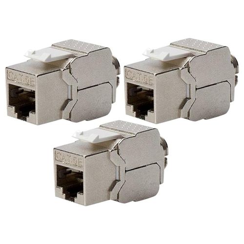 DIGITUS Lot de 3 CATs 5e Keystone Jack Blindé