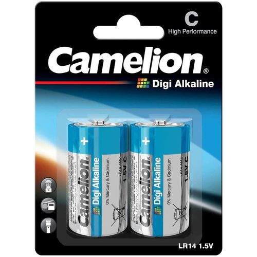 Camelion Blister de 2 piles Digi Alkaline Baby C LR14 1,5V