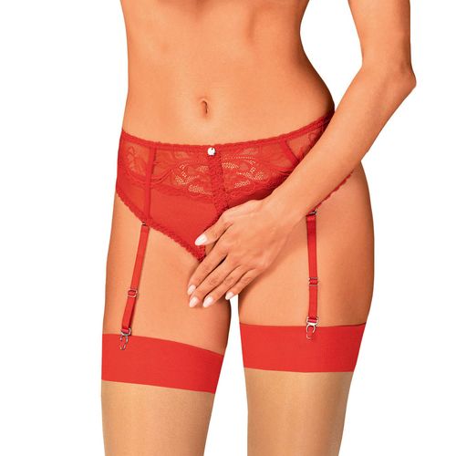 Culotte Porte-Jarretelles Dagmarie Rouge Rouge - Obsessive