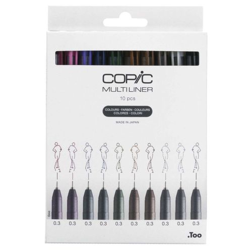 Copic Multiliner Set De 10 Coloured