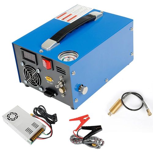 Compresseur d'air haute pression 4500PSI avec baromètre, pompe de compresseur d'air Portable intelligente PCP, pompe de gonflage de pneus de voiture d'extérieur