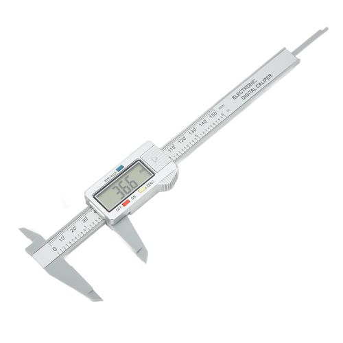 Pied à coulisse numérique, écran LCD électronique, outil de mesure 6 pouces, 150mm, Conversion en millimètres, PA66 argent