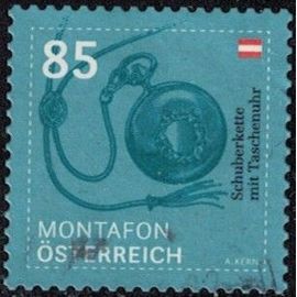 Autriche 2020 Oblitéré Used Montafon Chaîne Avec Montre De Poche Y&t At 3366 Su