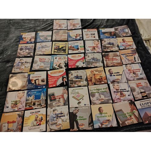 Lot De 44 Cd Rom Éducatifs,Pratiques,Encyclopédies...