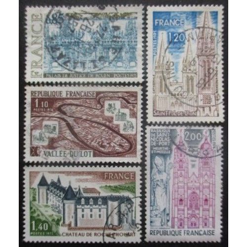 France N°1806 Au 1810 Série Touristique Oblitérés