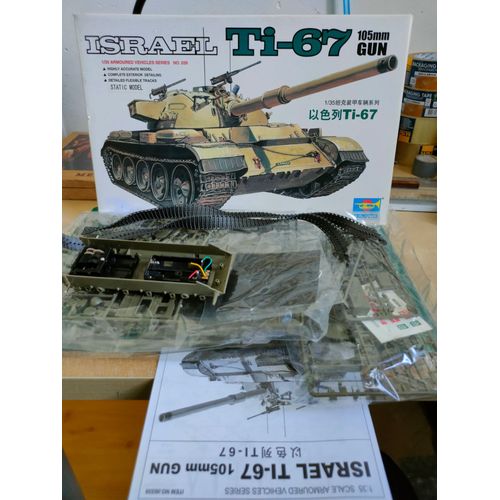 Maquette Char Trumpeter 1/35 : Israel Ti-67 105 Mm Gun-Trumpeter