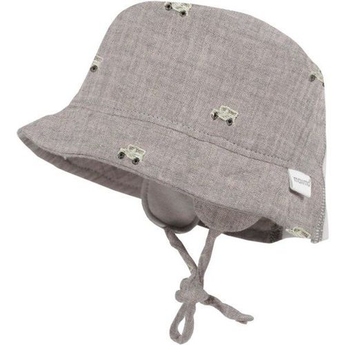 Maximo Baby's Hütchen Musselin Band Ohrenkl Futter Chapeau Taille 39 Cm, Gris
