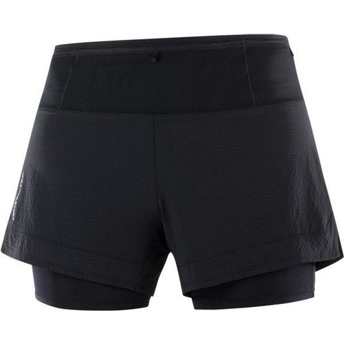 Women's Sense Aero 2in1 Short Short De Running Taille Xl, Noir