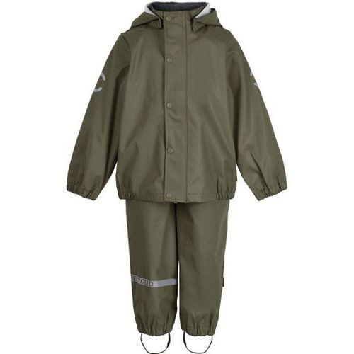 Kid's Pu Rain W. Suspension Recycled Kit De Pluie Taille 74, Vert Olive