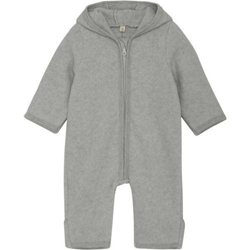 Kid's Pram Suit Bear Ears Cot. Fleece Combinaison Taille 80, Gris