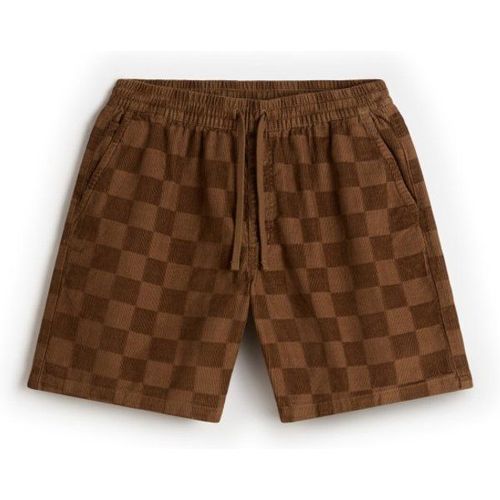 Range Checkerboard Cord Loose Short Short Taille L, Brun