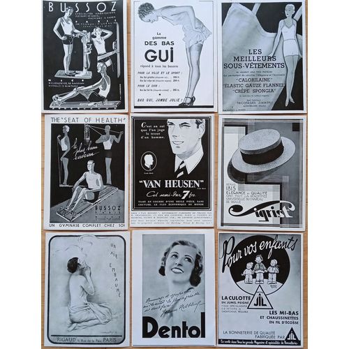 Gros Lot 220 Affiches Publicités Anciennes Années 30 : Plusieurs Marques De Différents Produits 16x12cm (Vintage French Advertising)