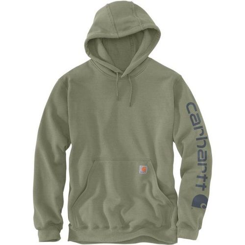 Sleeve Logo Hooded Sweatshirt Sweat À Capuche Taille L, Vert Olive