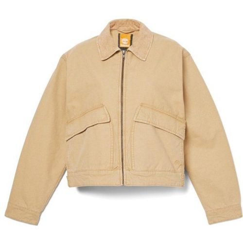 Women's Strafford Washed Canvas Jacket Veste De Loisirs Taille M, Beige