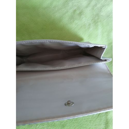 Pochette de soirée argentée