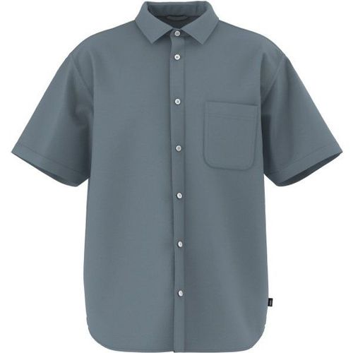 Lawson Solid S/S Woven Chemise Taille M, Gris
