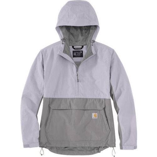 Women's Loose Lightweight Anorak Veste De Loisirs Taille M, Gris/Violet