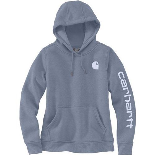 Women's Clarksburg Logo Sleeve Sweatshirt Sweat À Capuche Taille L, Gris