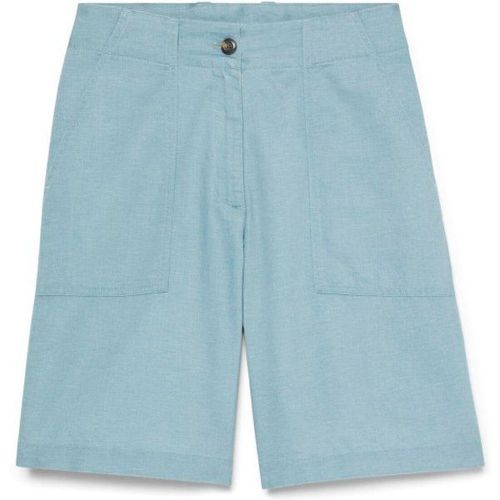 Women's Linen Bermuda Short Taille 29, Gris