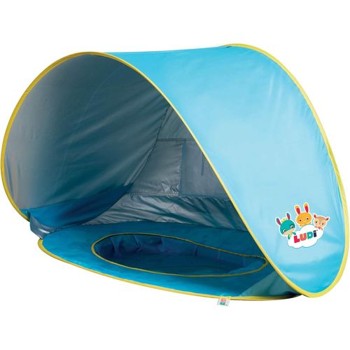 Piscine Pop-Up Multifonction Pour Bébé - Avec Tente Anti Uv 50 Et Filet - Protège Du Vent, Du Soleil Et Du Sable - Piscine Et Tente De Plage - À Partir De 10 Mois[Piscine122]