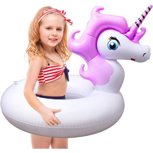 Flotteur De Piscine Licorne Pour Enfants - Flotteur Licorne Gonflable Pour Piscine - Bouées De Natation - Jouet D'été Pour Filles De 5 À 10 Ans - Tubes De Natation[Piscine239]