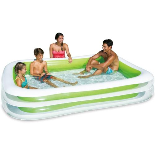 Piscine, Piscine Gonflable, Piscine Familiale, Piscine De Jardin, Piscine Rectangulaire, 2.62M X 1.75M X 46Cm[Piscine227]