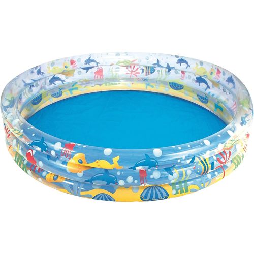 Piscine Gonflable Enfant / Pataugeoire Ronde 3 Boudins Diamètre 152 Cm Hauteur 30 Cm[Piscine231]