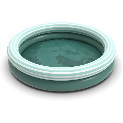 Dippy - Piscine Gonflable En Pvc Premium De Qualité (0.30Mm) - Ludique Et Design À Partir De 2 Ans - 120Cm De Diamètre - Pataugeoire Gonflable Ronde 2 Boudins (Vert Jardin)[Piscine46]
